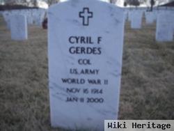 Cyril Frederick "bud" Gerdes