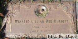 Winfred Lillian Orr Burdett