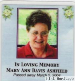 Mary Ann Davis Ashfield