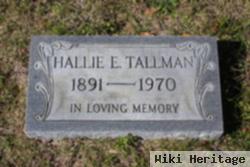 Hallie E Tallman