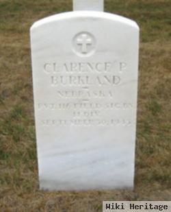 Clarence P Burkland