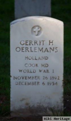 Gerrit H Oerlemans