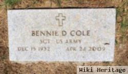 Bennie D Cole