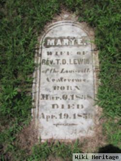 Mary E Lewis