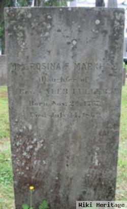 Mrs Rosina F Fuller Markham