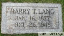 Harry T. Lang