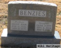 Olive Ann Scott Benzies