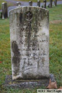 Cpl De Witt L Morse