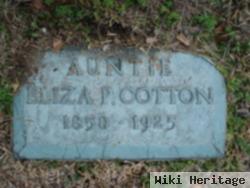 Eliza P Cotton