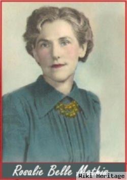 Rosalie Belle "rosalie" Woolsey Mathis