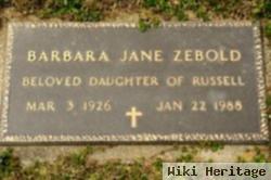 Barbara Jane Zebold