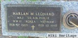 Maj Harlan M Leonard