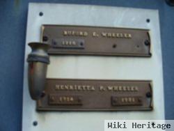 Henrietta P Wheeler