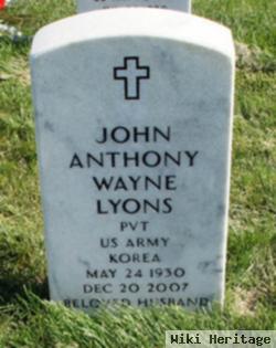 John Anthony Wayne Lyons