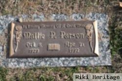 Mattie P Parson