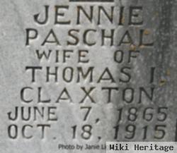 Jennie Paschal Claxton