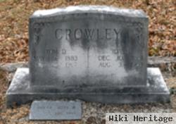 Thomas D "tom" Crowley