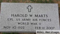 Harold W "bill" Marts