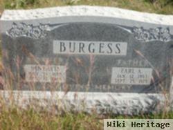 Earl A Burgess