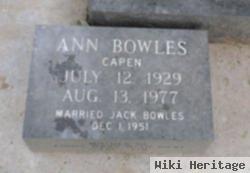 Ann Capen Bowles