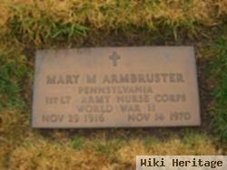 Mary M Armbruster