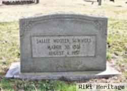 Sarah Evelyn "sallie" Wooten Summers