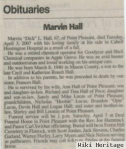 Marvin L "dick" Hall