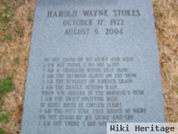 Harold Wayne Stokes