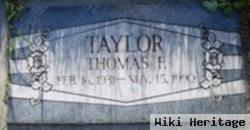 Thomas Frederick "tom" Taylor