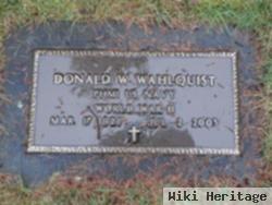 Donald W Wahlquist