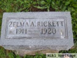 Zelma A Rickett