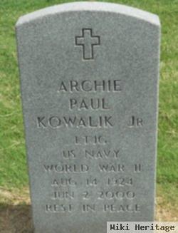 Archie Paul Kowalik, Jr