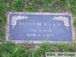 Violet M Ruckle