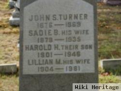 Harold Hallam Turner, Sr