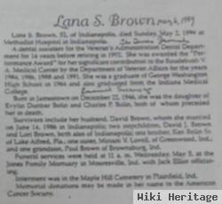 Lana S. Bolin Brown