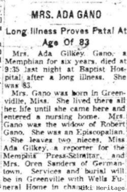 Ada Louise Gilkey Gano