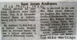 Sam Jones Andrews