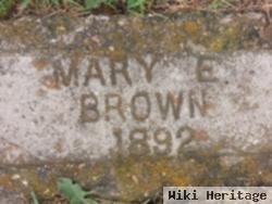 Mary E Brown