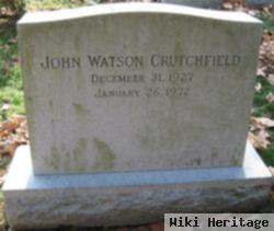 John Watson Crutchfield