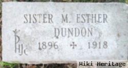 Sr M. Esther Dundon