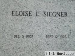 Eloise L Siegner