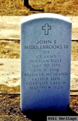 John E Middlebrooks, Iii