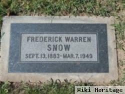 Frederick Warren Snow