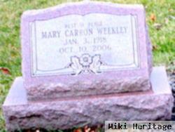 Mary Carron Weekley