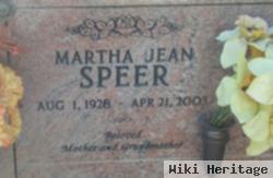 Martha Jean Speer