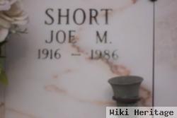 Joseph Melvin "joe" Short