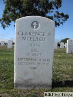 Clarence E Mcelroy