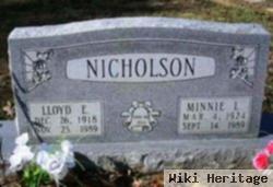 Minnie L Nicholson