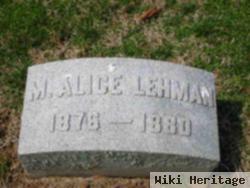 M. Alice Lehman