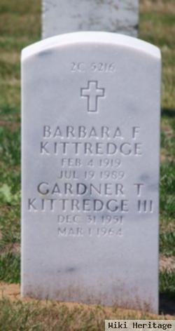 Barbara F Kittredge